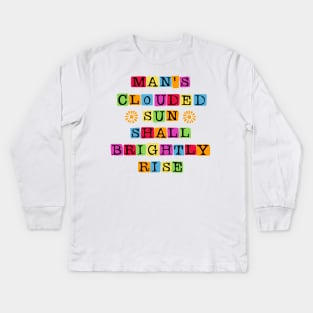 Man's Clouded Sun III Kids Long Sleeve T-Shirt